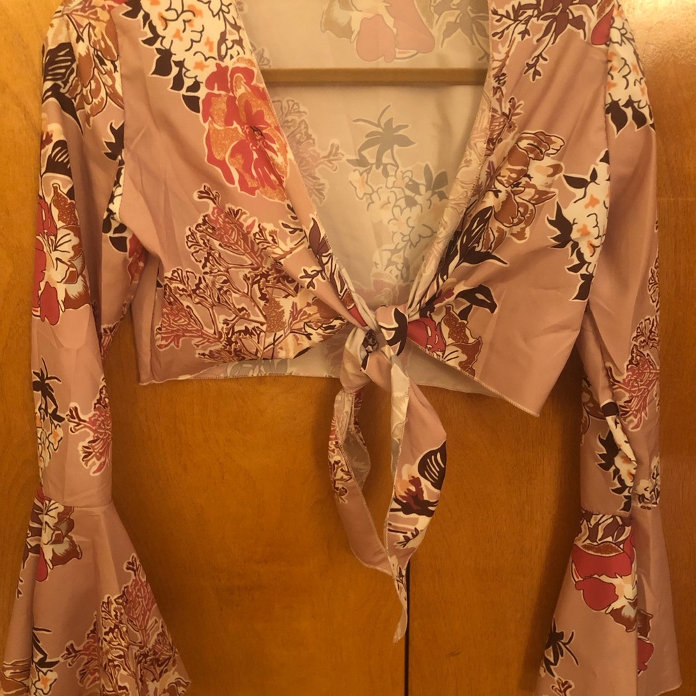 Floral printed crop top